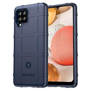 Imagem de IDEWEI Capa para Samsung Galaxy M42 5G, fibra de carbono refinada, anti-queda, anti-impressões digitais, proteção integral. A capa do telemóvel é compatível com Samsung Galaxy M42 5G