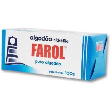 Imagem de Algodão Hidrófilo Puro Maciez E Higienização Farol 100 G