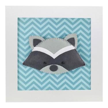 Imagem de Quadro Decorativo Guaxinim Quarto Bebê Infantil Unissex - Potinho de m