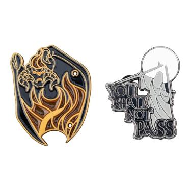 Imagem de WETA Workshop - Trilogia O Senhor dos Anéis - Conjunto de alfinetes esmaltados You Shall Not Pass