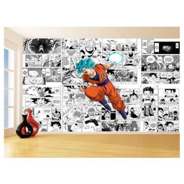 Imagem de Papel De Parede Dragon Ball Goku Página Manga 3,5M Dbz649 - Você Decor