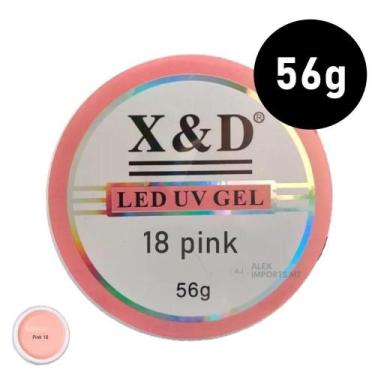 Imagem de Gel Xed 56 Gramas Uv E Led Pink 18 X E D Construtor Unha - Alex Import