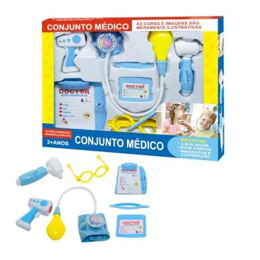Imagem de Brinquedo Infantil Kit Médico Faz de Conta C/Luz e Som Fenix Brinquedos - XMK-644A