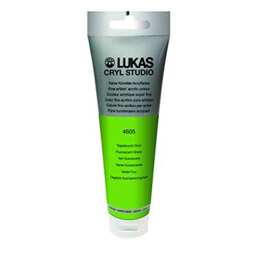 Imagem de Lukas Cryl Studio Artist Acrylics - Qualidade profissional, tintas de secagem rápida - Verde fluorescente 125 ml tubo