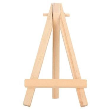 Imagem de AYNEFY Cavalete de Madeira, Mini Display de Pinho, Moldura para Telas Pequenas, Festas de Arte, Artesanato Infantil, 20 Peças de Suporte de tripé de Faia para Fotos e Cartões