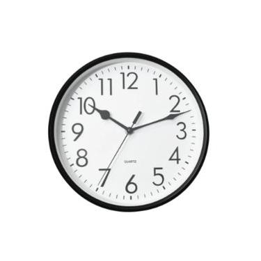 Imagem de Relógio De Parede Branco E Preto 32Cm - Btc