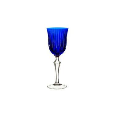 Imagem de Taça para vinho tinto em cristal Strauss Overlay 237.102.150 350ml azul escuro