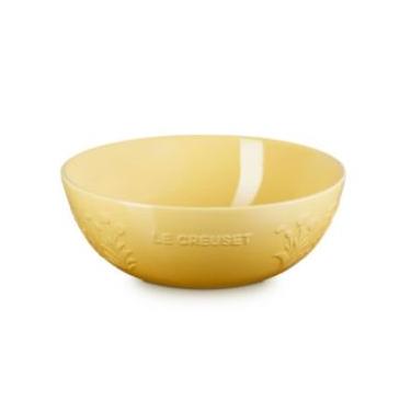 Imagem de MULTI BOWL LE CREUSET JARDIN EM CERAMICA COM RELEVO 3,6L CAMOMILLE 80040600070003 AMARELO CAMOMILLE
