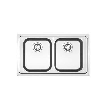 Imagem de Cuba Dupla De Sobrepor Smart Franke 86x50 c/ válvula 4,5