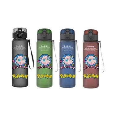 Imagem de Garrafa De Água Plástica De 560ML Pokémon Pikachu Squirtle Bulbasaur, 