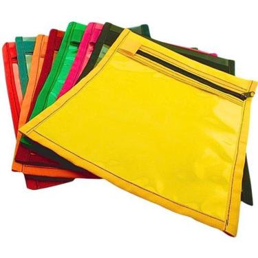 Imagem de Kit 10 Porta Ordem Serviços Ótica Envelope Com Ziper - Cinza