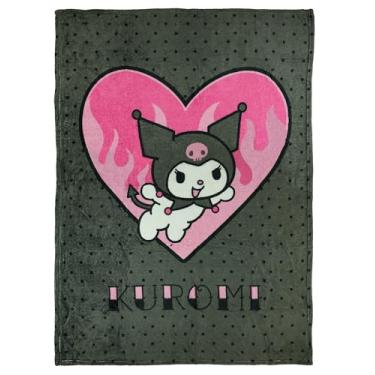 Imagem de Northwest Cobertor Sanrio Hello Kitty Kuromi Wild at Heart Fleece Throw 113 cm x 152 cm