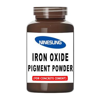 Imagem de Ninesung Pó de pigmento de cor de concreto - Óxido de ferro em pó para cimento, concreto, argamassa, argamassa, estuque, argila, cal, gesso, tinta, artesanato DIY - Não desbota, sombra vibrante de