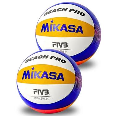 Imagem de Kit 2 Bola De Vôlei De Praia Areia Profissional BV550 Beach Pro Tamanho 5 Padrão Oficial FIVB PU Soft Impermeável Resistente Leve Macia Outdoor