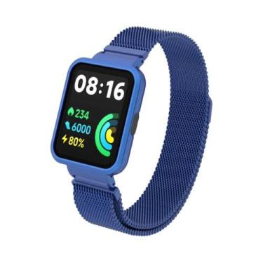Imagem de Pulseira De Metal Com Protetor De Quadro Para Xiaomi Redmi Watch 2 Lit