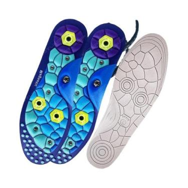 Imagem de Palmilhas Magnéticas Esportivas Ortopédicas Para Massagem Nos Pés, Alm