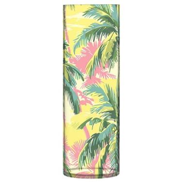 Imagem de CEBUGI Vaso de flor de palmeira 10 x 30 cm, vaso cilíndrico para flores, vaso transparente inquebrável para decoração de casa de festa de casamento