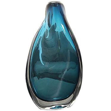 Imagem de YYBOES Vaso de vidro para flores, vaso de flores para flores, vaso minimalista moderno, decoração de casa, sala de estar, artesanato criativo, flor, criativo, moda, vidro torcido, flor, artificial