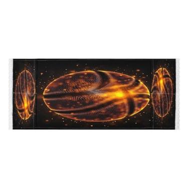 Imagem de Wassud Capas de lavadora e secadora de basquete douradas, protetor de lavadora com sacos de armazenamento, capa de geladeira à prova de poeira com bolsos para lavanderia doméstica, cozinha, 120 x 55