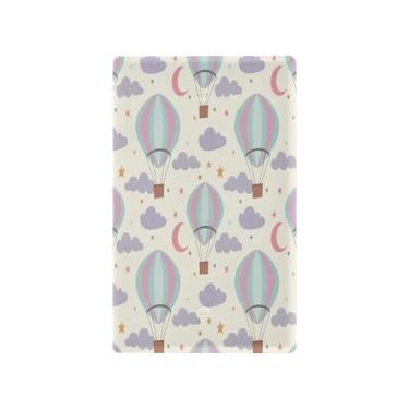 Imagem de Wassud Balões de ar quente, interruptor de luz, placa decorativa para tomada de parede, placa de parede para tomadas elétricas, em branco, 11 x 7 cm