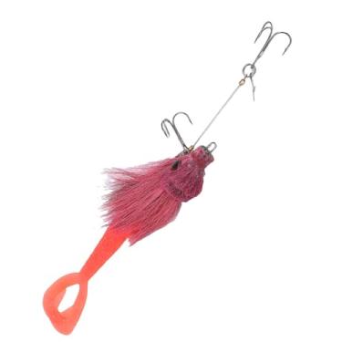 Imagem de RiToEasysports Iscas de Pesca, Isca de Pesca Macia Com Cauda de Garfo de Rato Artificial para Pesca Em Alto Mar Em água Salgada (PINK)