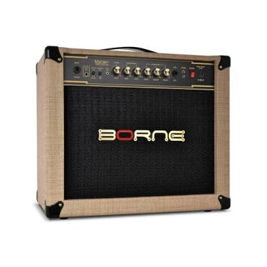 Imagem de Amplificador Para Guitarra Borne Vorax 1050 Studio Palha Conexão App Efeitos 50W Bivolt Automático