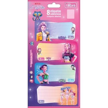 Imagem de Tilibra - Etiqueta Escolar Adesiva Guerreiras do Kpop