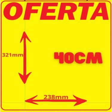 Imagem de Cartaz para Marcação, Gessele, Oferta Amarelo, 40 cm, Bobina 100 Metros