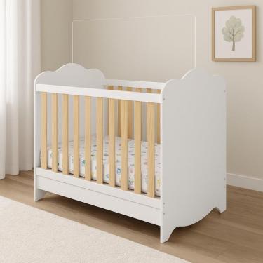 Imagem de Berço 3 em 1 Peroba Móveis Provençal Aconchego com Colchão Herval Baby Encanto