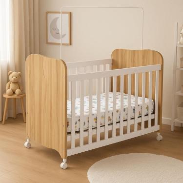 Imagem de Berço Americano Peroba Móveis Duda com Colchão Herval Baby Encanto 