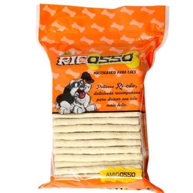 Imagem de Petiscos Caes Osso Palito Petiscao 1kg (10mm) Envio Imediato - PETISCÃ