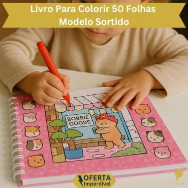 Imagem de Livro Colorir 50 Folhas Bobbie Goods Ilustrações Encantadoras Animais 