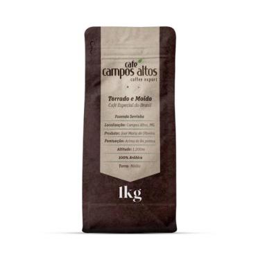 Imagem de Café Especial Arabica, Moído, Pacote de 1kg. Café Campos Altos
