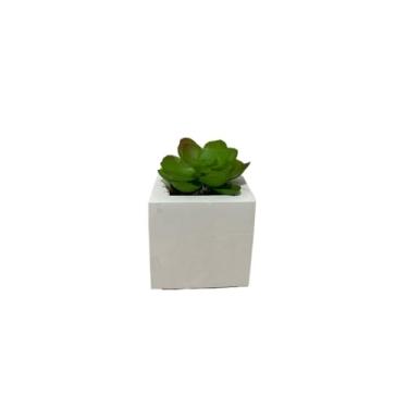 Imagem de Kit 4 Vasos Decorativos de Gesso Texturizado | para Suculentas, Cactus e Plantas Artificiais Decorativas | Decoração para Casa e Sala(4XMODELO3)