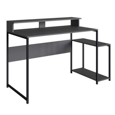 Imagem de Mesa Gamer Ryze Grafite - Placa & Ponto