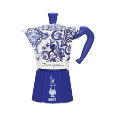 Imagem de Bialetti Dolce & Gabbana Mocha Express Blue Mediterraneo para 6 xícaras, Direct Fire (cafeteira, máquina de café expresso)