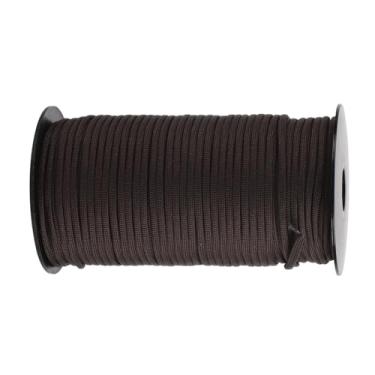 Imagem de SPYMINNPOO Corda de Segurança de Pára-quedas de Sobrevivência para Escalada e Caminhada Ao Ar Livre, Cabo Resistente para Resgate e Empacotamento, 100m (Castanho Escuro)