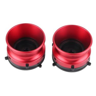 Imagem de Generic Adaptadores de Cubo Studer Revox NAB Liga de Alumínio Abridor de 10 ", Dispositivo de Carregamento Compatível Com 2 Pacotes para Akai, Estrutura Forte (Vermelho)