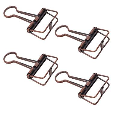 Imagem de Cryfokt Clipes de Pasta de Papel Oco Com Força de Fixação Forte de Metal 32 Mm para Escritório, Escola, Casa, 50 Peças de Clipes Pequenos para Documentos de Armazenamento, Certificados, Presente