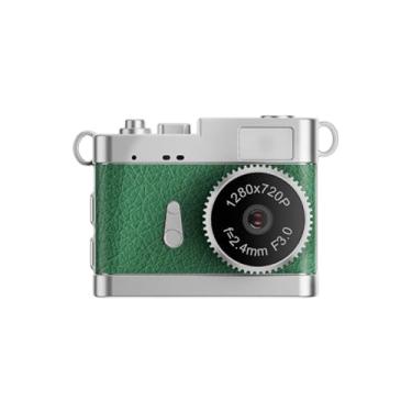 Imagem de Dpofirs Câmera de Chaveiro, Câmera Digital retrô Minúscula 1080P Com Luz LED de Tela de 0,96 pol., Gravador de Vídeo Vintage de Bolso para Gravação de Estudos de Viagem (Verde)