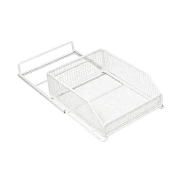 Imagem de Ｂｅｓｇａ Organizador de Armário Deslizante para Gaveta Sob a Pia, Prateleira Versátil para Utensílios E Temperos, Ideal para Escritório, Armário Ou, Branco, L