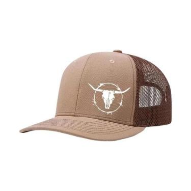 Imagem de Boné De Beisebol De Malha Com Estampa De Cabeça De Touro Para Esportes