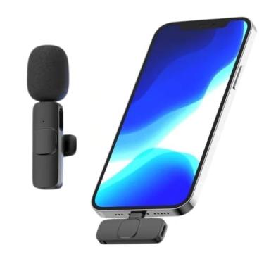 Imagem de Microfone Lapela Sem Fio USB-C Type C Compatível com Android e Iphone– Captação de Áudio Profissional, Redução de Ruído, Bateria Recarregável, Ideal para Gravações, Entrevistas e Vídeos