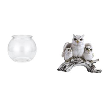 Imagem de Whtkoph Ornamento Transparente para Aquário Pequeno, Vaso de Mesa, Estátua Moderna de Animal, Escultura para Escritório, Casa E Decoração.