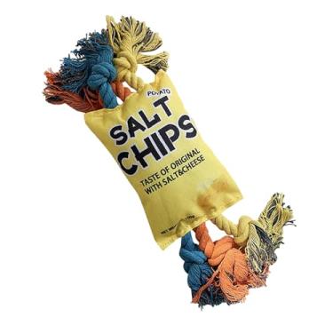 Imagem de Brinquedos Squeaky Para Cães | Jogo Interativo de Mordida com Pelúcia,Corda De Algodão Para Cães - Para Mastigadores Agressivos, Raças Pequenas A Grandes, Casa, Viagem, Gaiola