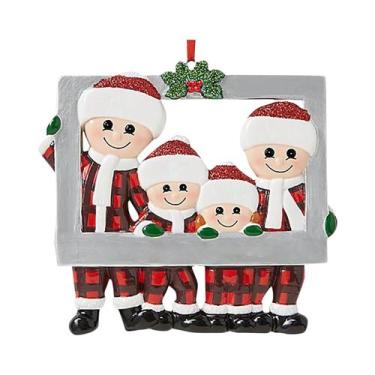 Imagem de Enfeites De Natal Em Resina Com Nome Da Família, Presente Personalizad