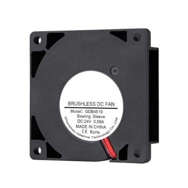 Imagem de 1 ventoinha de 24 V 45 mm 45 x 45 x 10 mm exaustão radial sem escova impressora 3D ventilador de refrigeração 4,5 cm 4510 micro soprador refrigerador