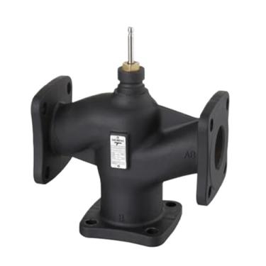 Imagem de Aoleaby Válvula de três vias de ferro cinza elétrico VXF42.65-63C Flange válvula de ajuste de água DN65