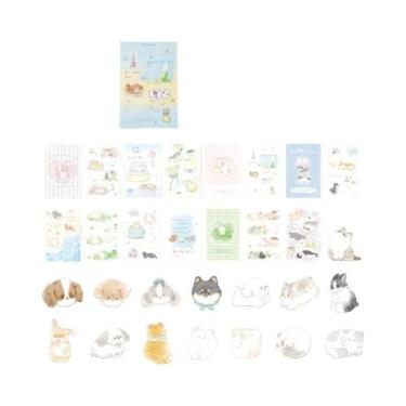 Imagem de Adesivo De Parede Estilo INS De Animais Kawaii, Cartão De Mensagem De 