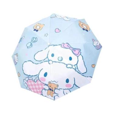 Imagem de Guarda-chuva Preto Sanrio Cinnamoroll Com Proteção UV, Protetor Solar,